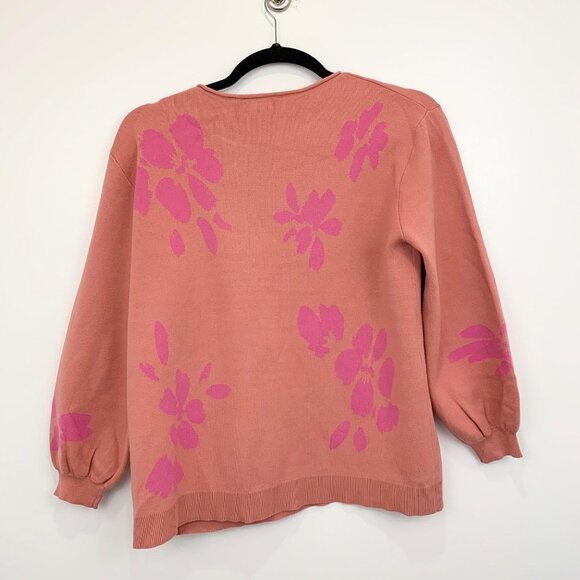 14 & Union NWT Sz L women’s sweatshirt peach long - Picture 3 of 7
